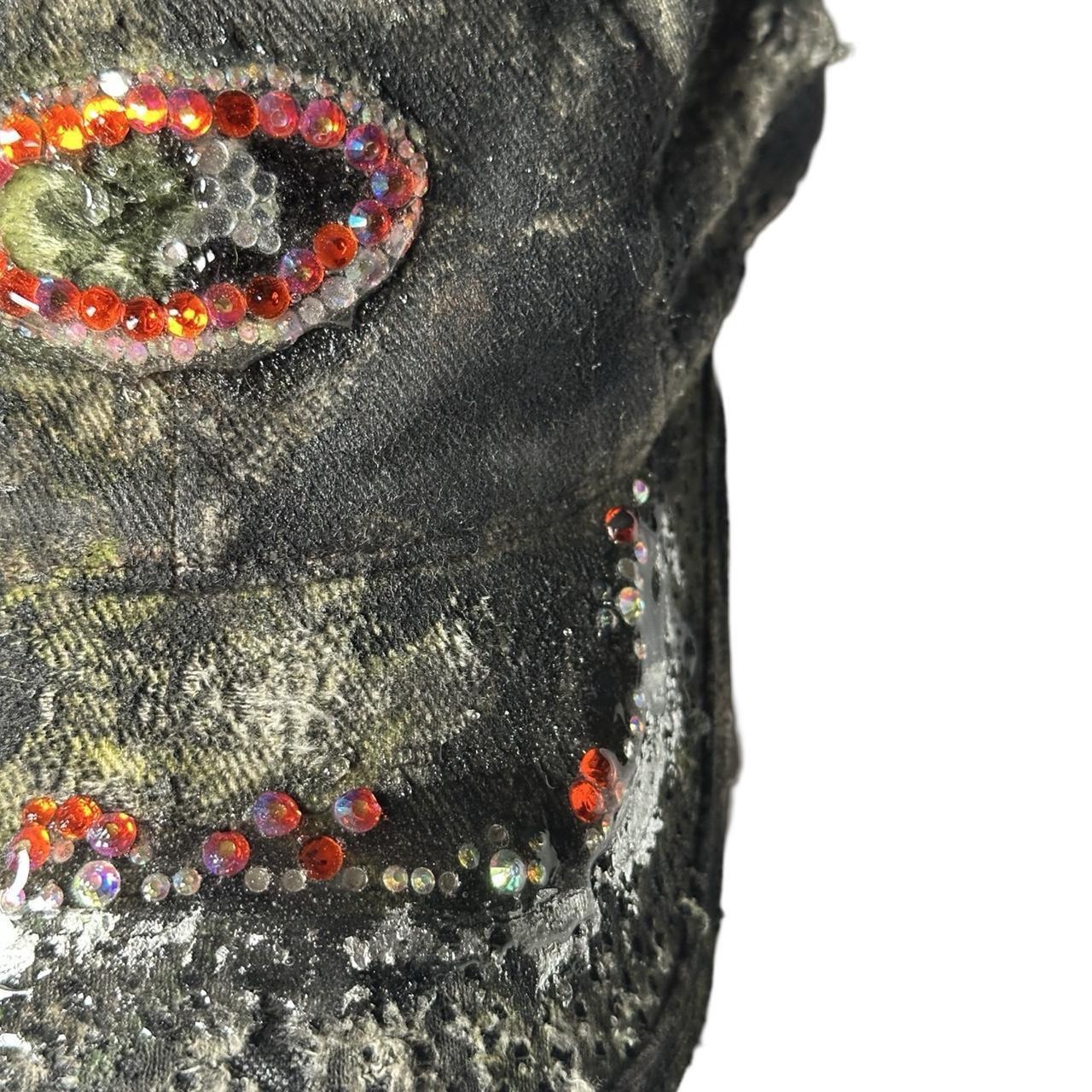 ASTROBOI* Mossy Oak Brown Real Tree Rhinestone Resin Hat - flat front 2