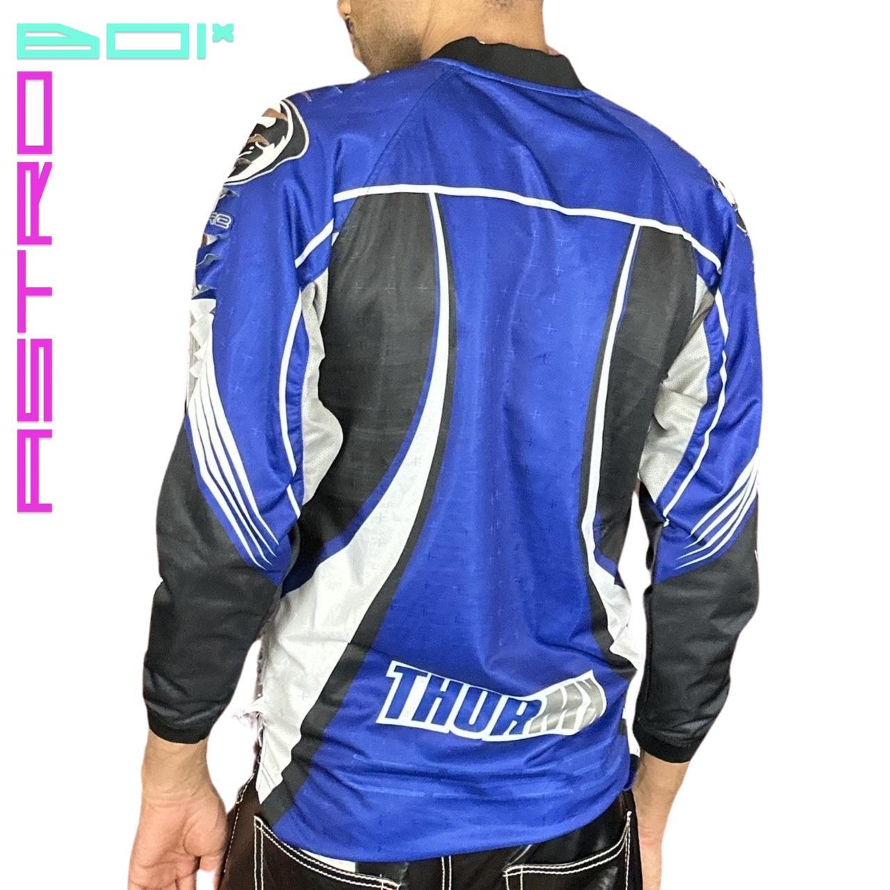 ASTROBOI* THOR SHREDDED BLUE MOTOCROSS JERSEY