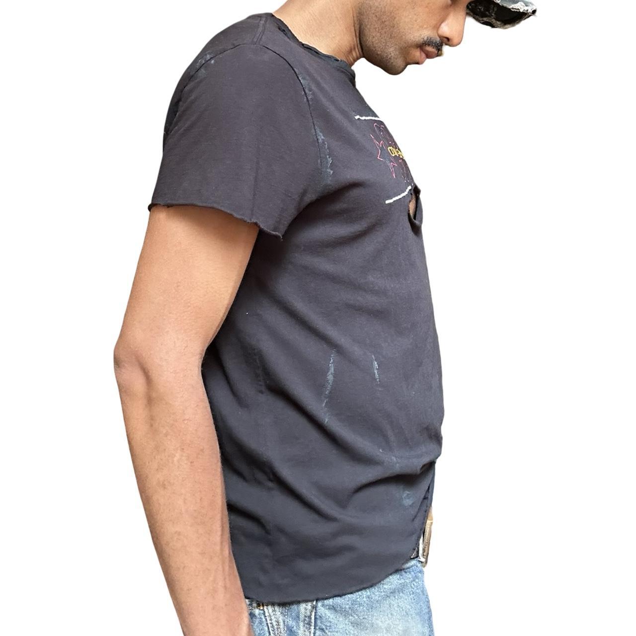 ASTROBOI* CK Jeans Black Asymmetric Logo T-shirt - right 