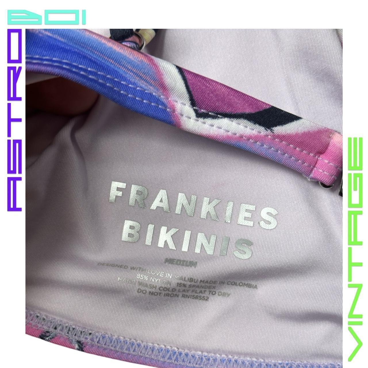 Frankies Bikinis Pink Y2K Hawaiian Sunset Bikini Top - tag 