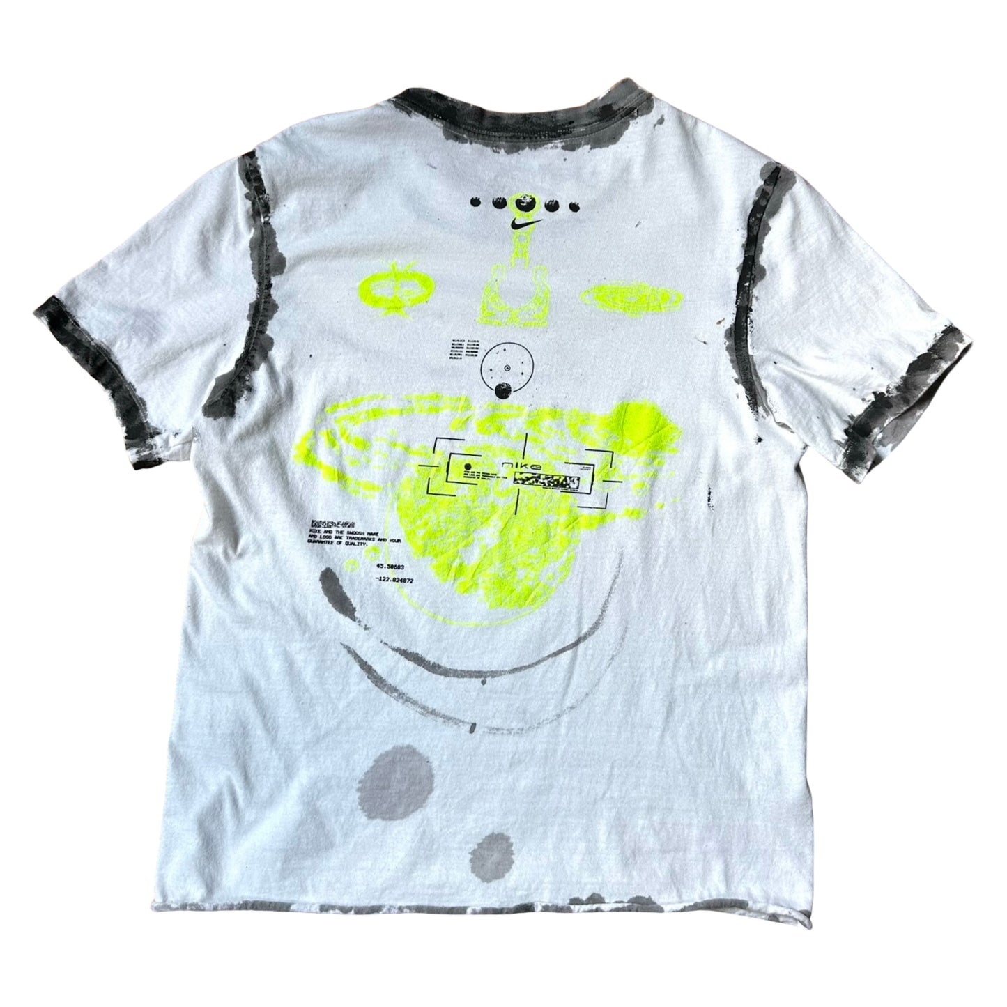 ASTROBOI x Nike Planetary Systems White Sketch T-shirt -  back flat