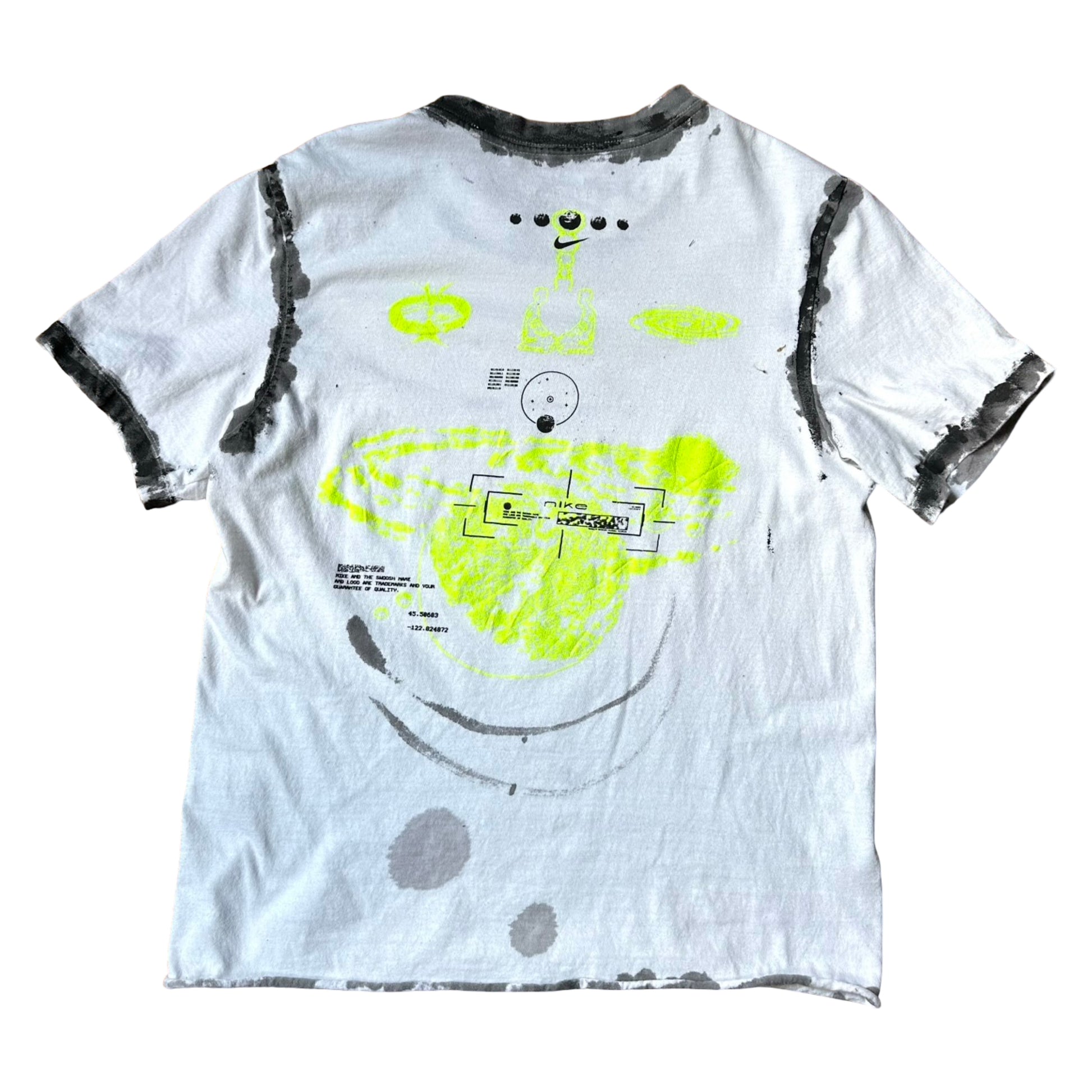 ASTROBOI x Nike Planetary Systems White Sketch T-shirt -  back flat