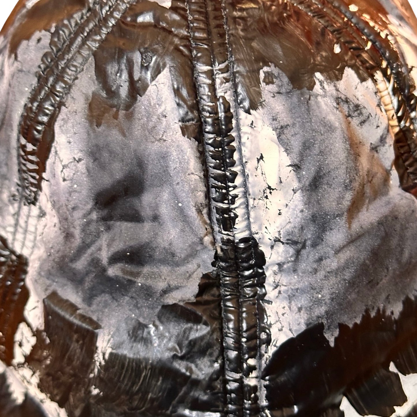 Black Nylon Painted Hat