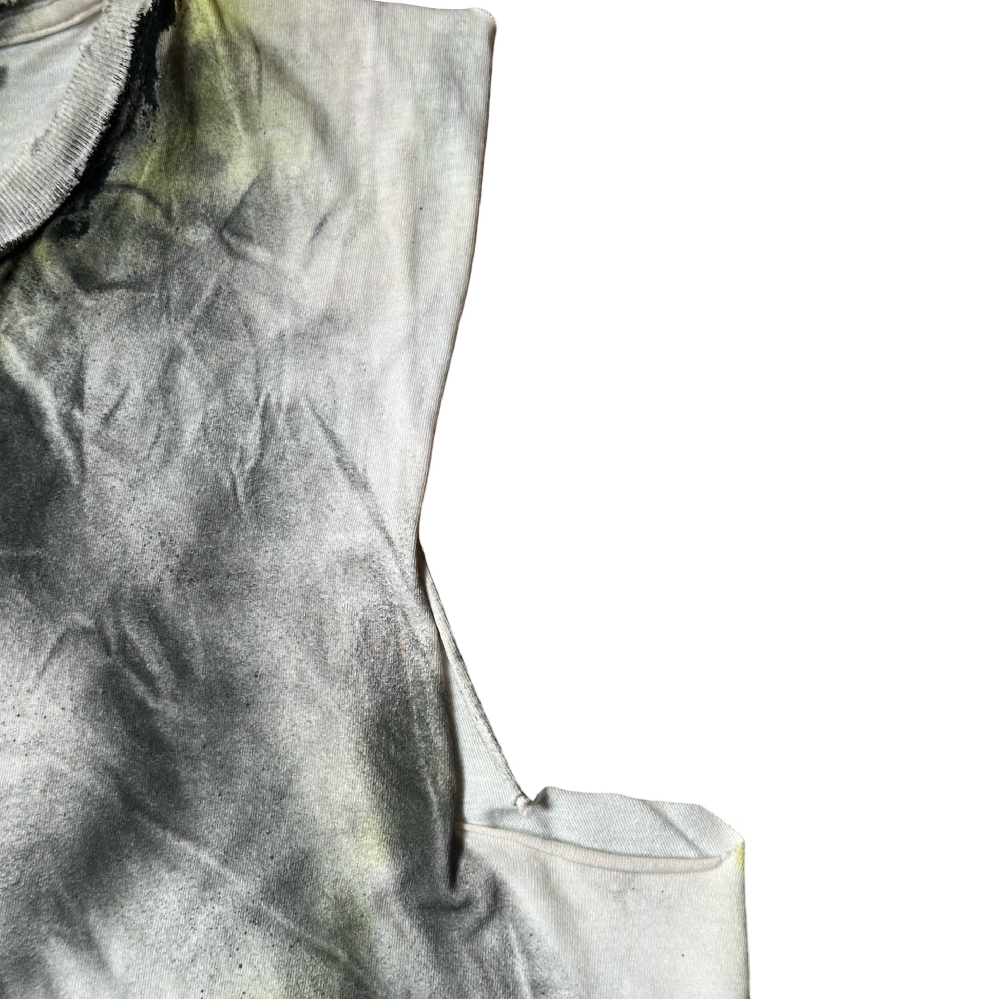 ASTROBOI* x Fox Racing White Motocross Airbrushed Tank Top –  flat detail