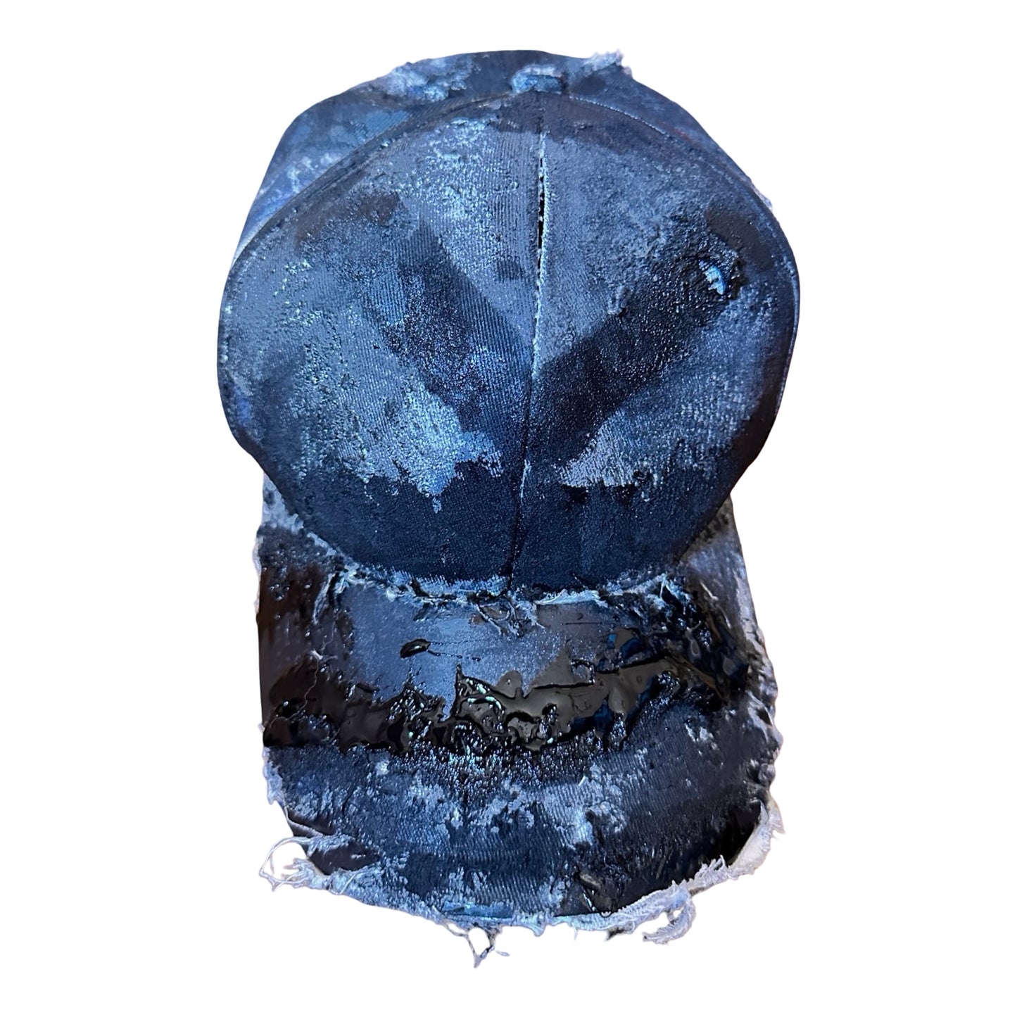 ASTROBOI* 'Y's' Trompe L'oeil Denim Print Resin Hat