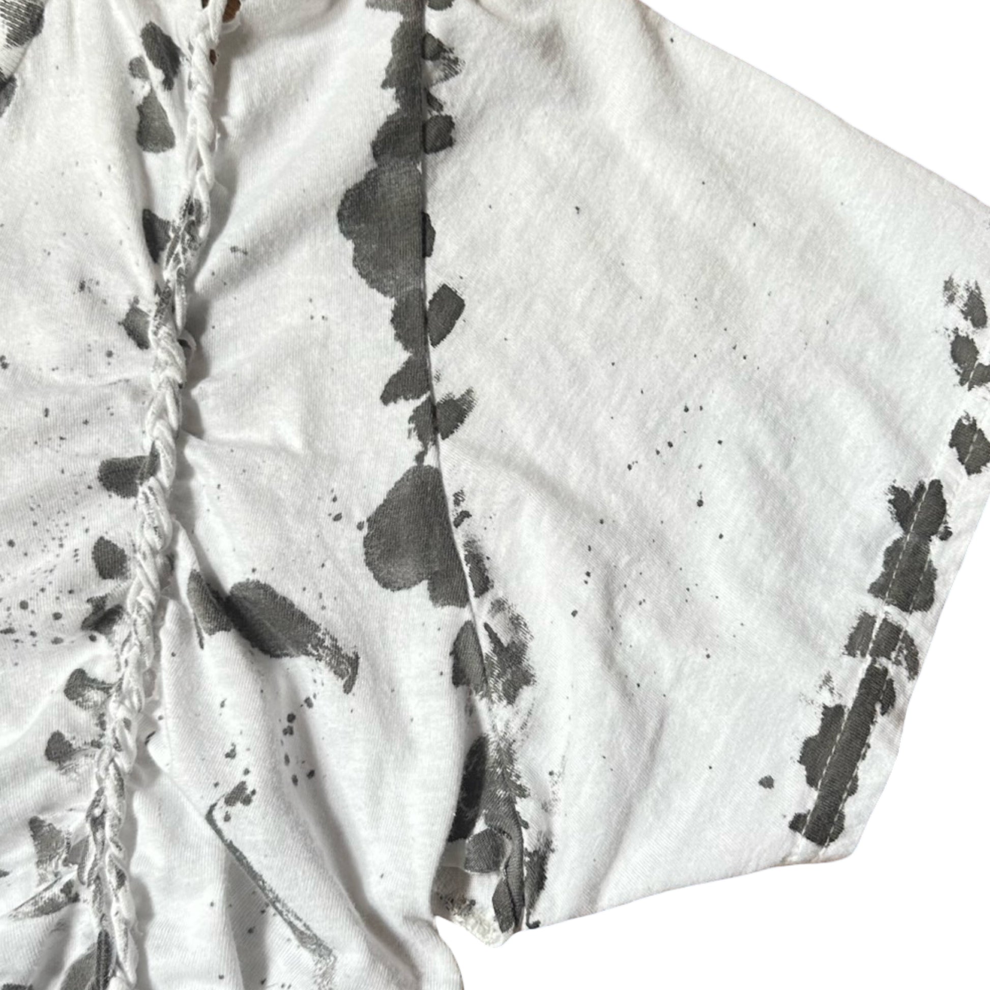 ASTROBOI* x Gildan '1001' White Braided Twist T-shirt - flat detail 2