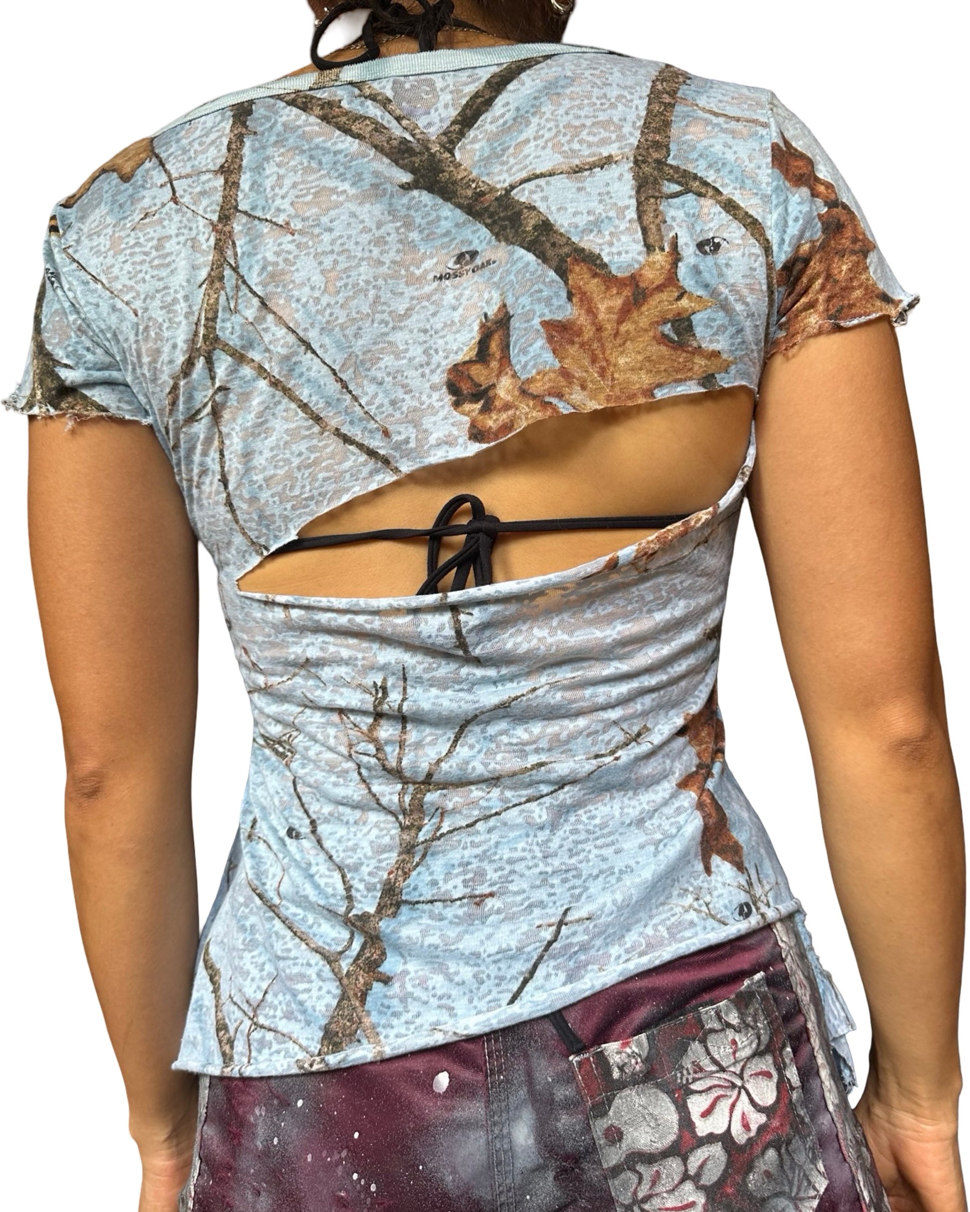 ASTROBOI* Powder Blue RealTree Camo Tie T-Shirt – back 