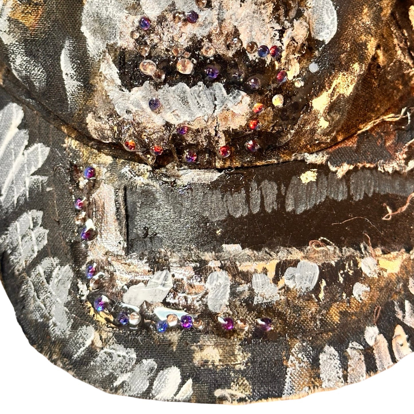 ‘This Way’ Brown/Green Camouflage Rhinestone Hat