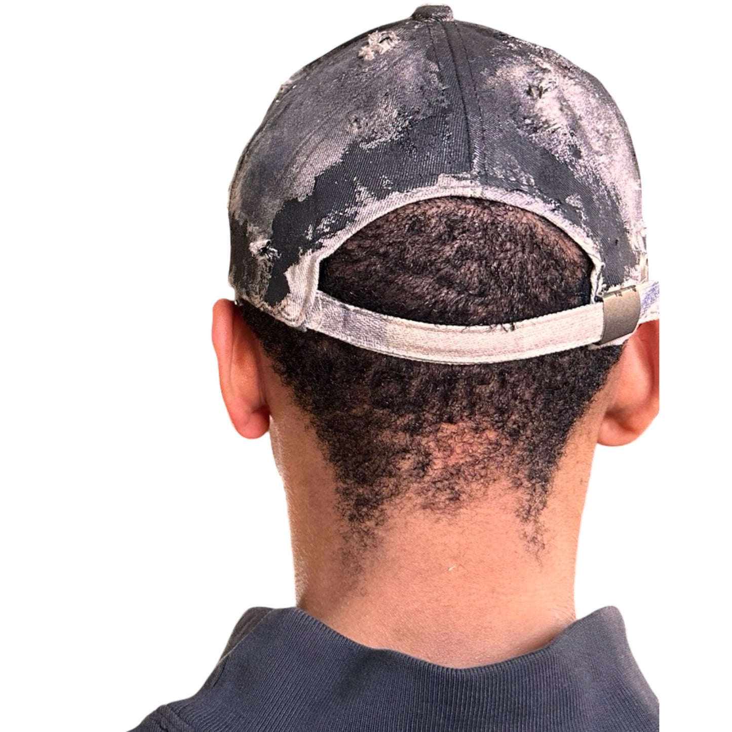 ASTROBOI* 'Y's' Trompe L'oeil Denim Print Resin Hat