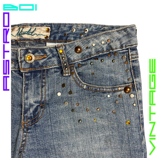 VINTAGE MUDD STUDDED BEDAZZLED JEANS