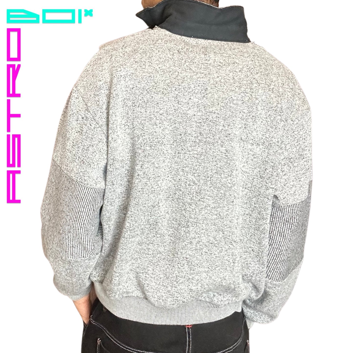 ASTROBOI* DECONSTRUCTED SWEATSHIRT _ HEATHER GREY