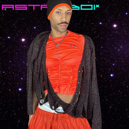 ASTROBOI* UNDER ARMOUR _ BASKETBALL LYCRA TOP _ ORANGE